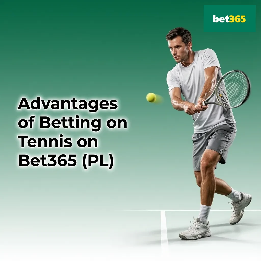 Infographic highlighting Bet365 tennis betting advantages: wide tour coverage, live markets, mobile access, INR payments, and tools.