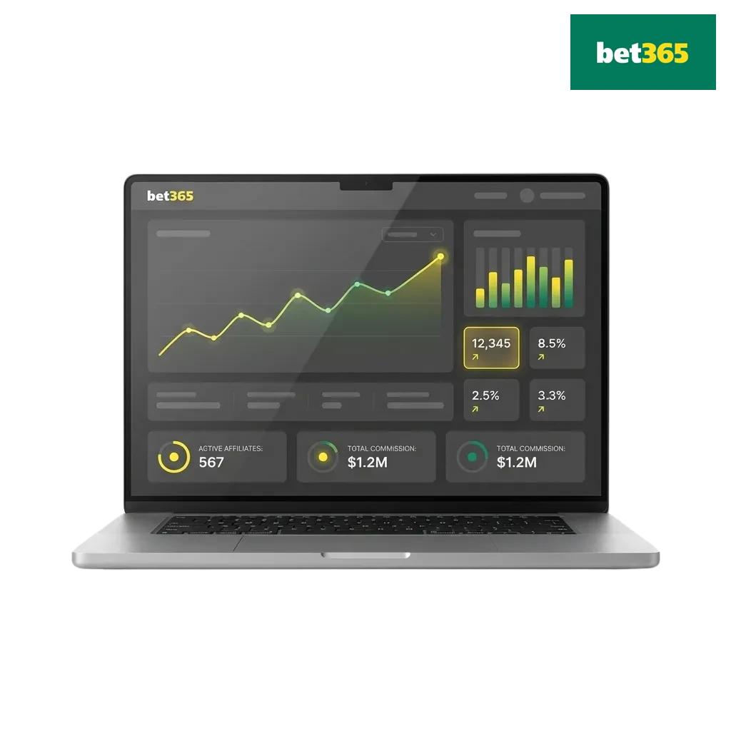 Bet365 (PL) affiliate program ad highlighting Indian sports betting traffic, payouts via UPI, Paytm, and net banking