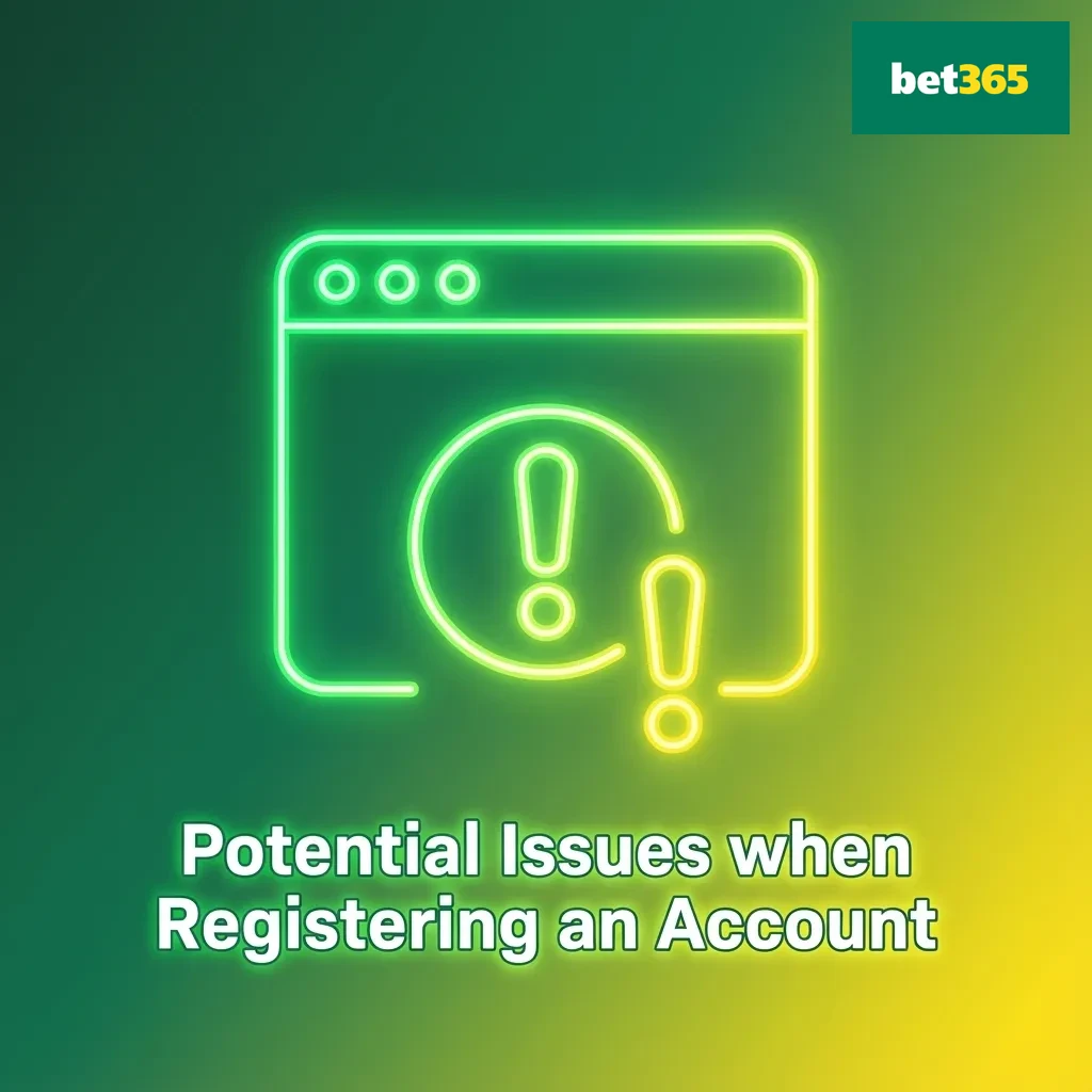 Illustrated checklist of common Bet365 India sign-up problems with brief fixes for email, ID, form errors, and restrictions.