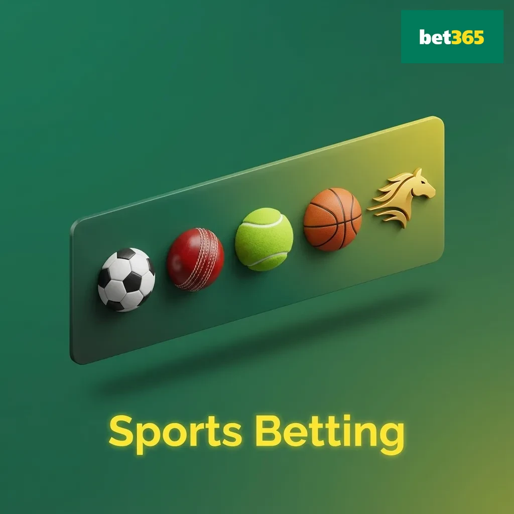 Sports betting app screen showing odds and icons for multiple sports including cricket, football, tennis, kabaddi, and esports