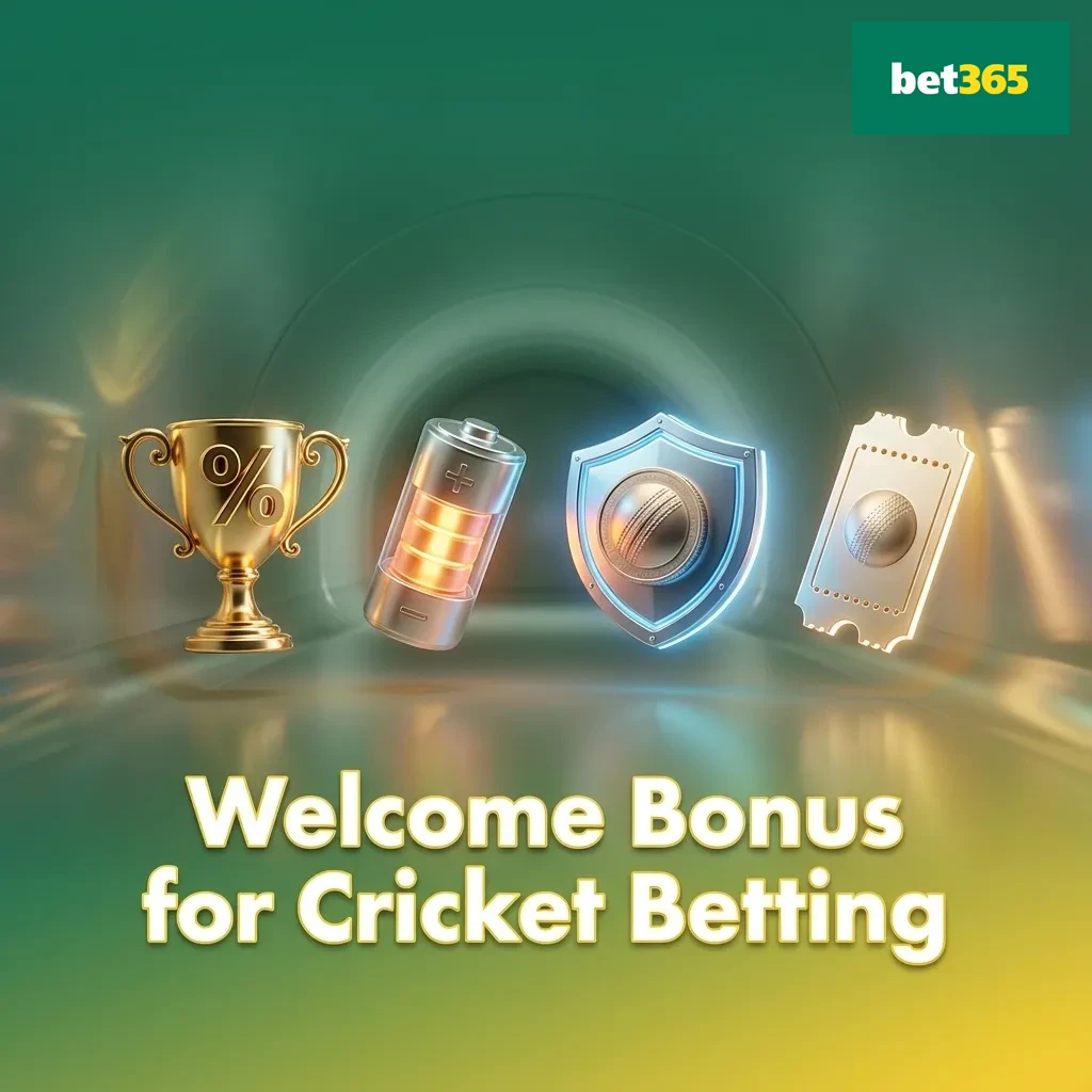 Bet365 welcome bonus banner showing 100% up to 4,000 INR for new cricket betting users in India
