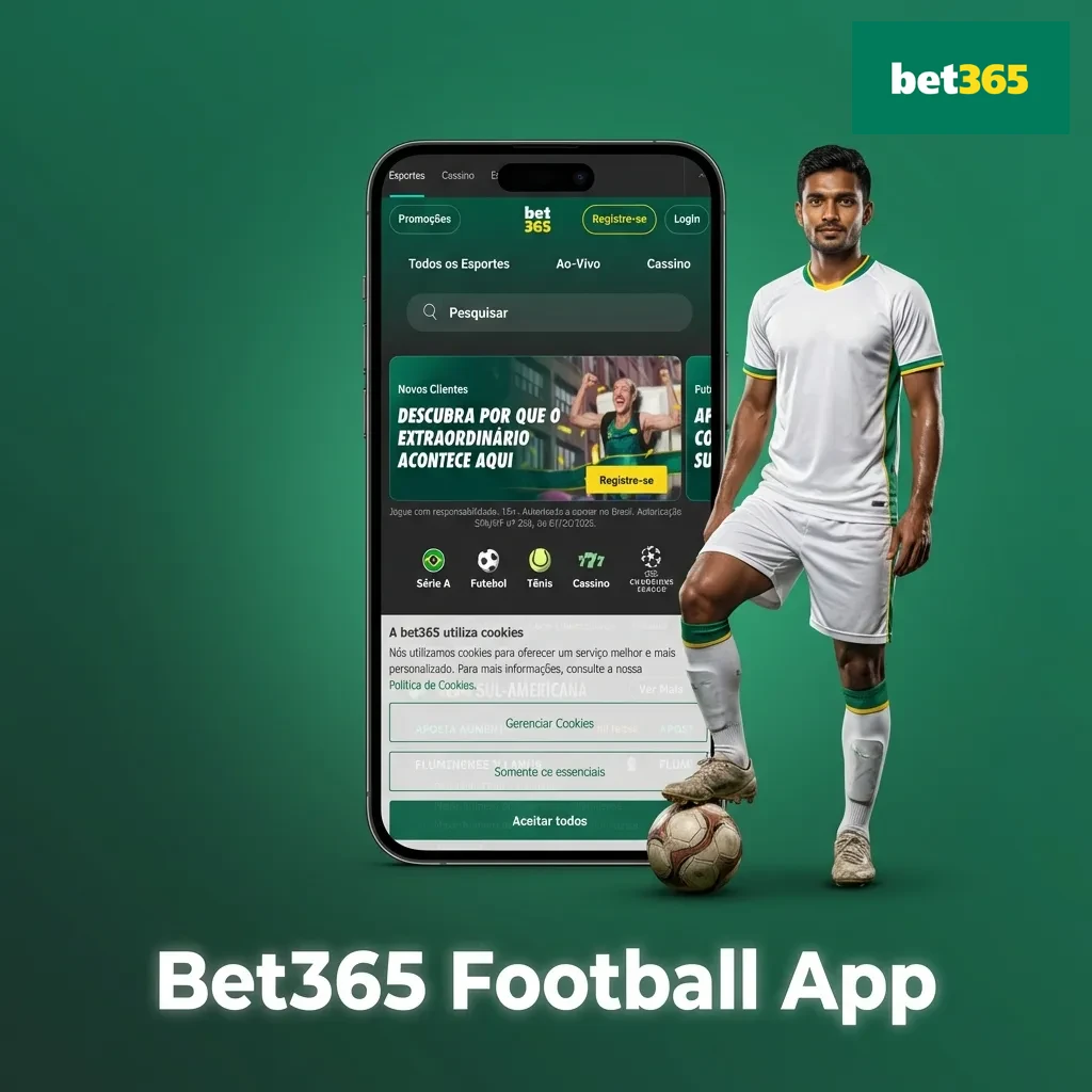 Bet365 football app interface showing live match odds, betting markets, and mobile navigation on smartphone screen