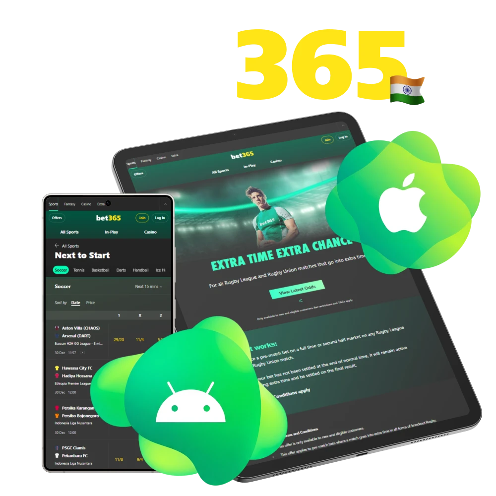 Download Bet365 App for Android (APK) and iOS (iPhone, iPad).